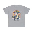 thumbnail image 2 of Corgi Riding Dinosaur T-rex Space Galaxy Rainbow T-Shirt, 2 of 2