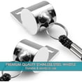 thumbnail image 4 of 8 Packs Coaches Referee Whistles With Lanyards, Colorful Plastic And Stainless Steel Football Whistles For Sports Lifeguards, 4 of 5