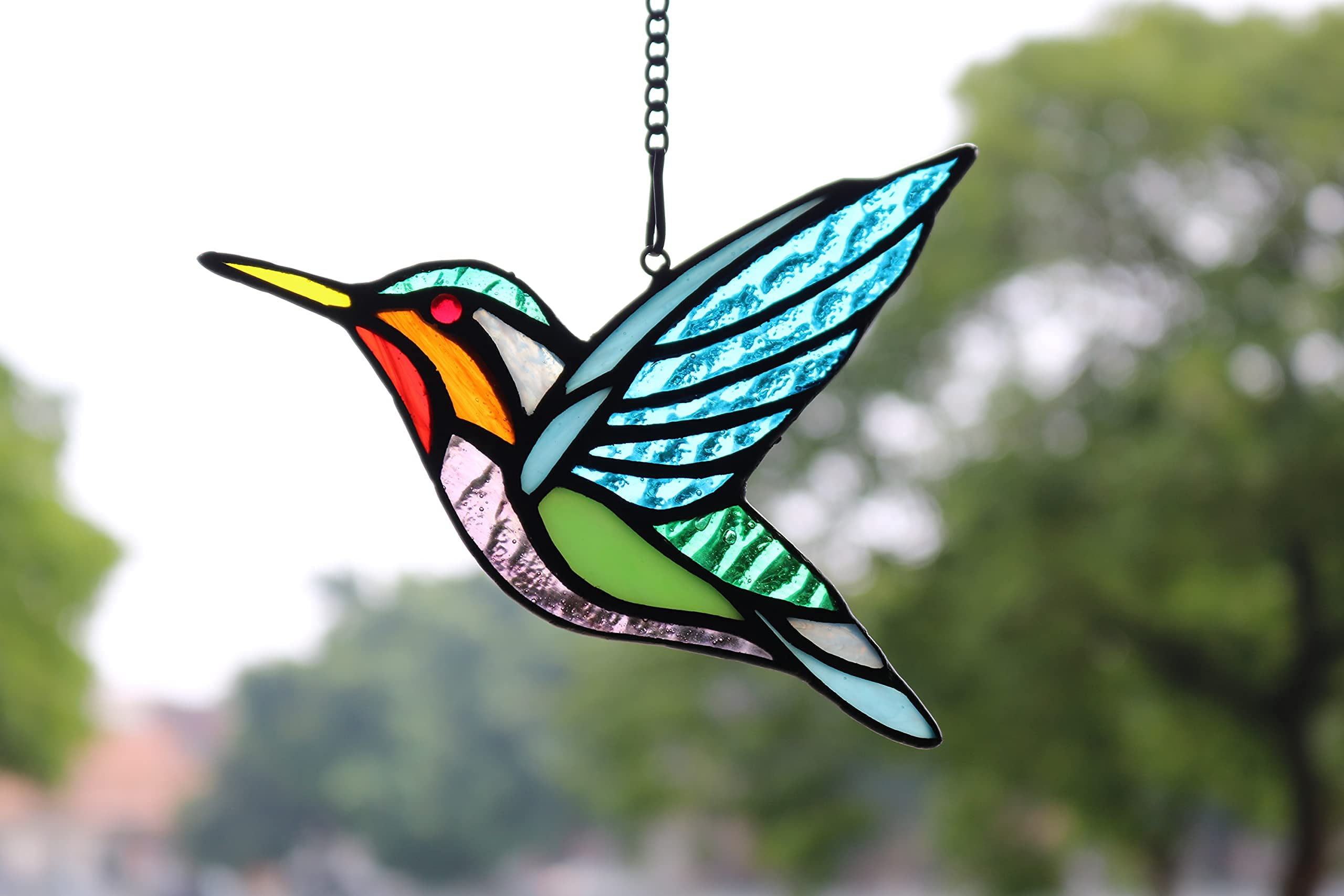 Summer Saving, Dvkptbk Stained Glass Birds Window Hangings, Stained Glass  Hummingbird Decorations,Bird Suncatcher For Window Decor Hummingbird Gifts  For Mom,Bird Lovers 