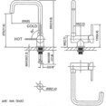 thumbnail image 5 of Folding Kitchen Tap 360 Swivel Sink Mixer, Brushed Nickel Steel Kitchen Taps, 5 of 5