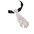 thumbnail image 3 of Mens Crystal Rhinestone Necktie Adjustable Luxury Shiny Decorative Sparkling Neck Tie for Wedding Party, 3 of 3
