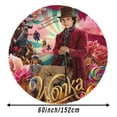 thumbnail image 5 of Willy Wonka-Theme Round tablecloth has an iconic print, fits most tables, and is easy to care for perfect gifts for fans friends and family.diameter60''(152cm), 5 of 5
