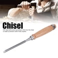 thumbnail image 1 of 2-Piece 6mm Chrome Vanadium Steel Woodworking Chisels with Wooden Handles - Sharp, Durable Carpentry Tools for Precision Cutting, Long-Lasting Performance & Professional Craftsmanship, 1 of 6