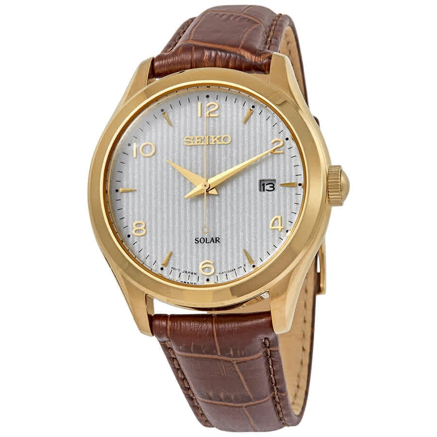 Seiko Seiko Men's ' Quartz Stainless Steel and Leather Dress Watch