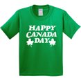 thumbnail image 3 of Inktastic Happy Canada Day with Distressed Maple Leaves Youth T-Shirt, 3 of 5