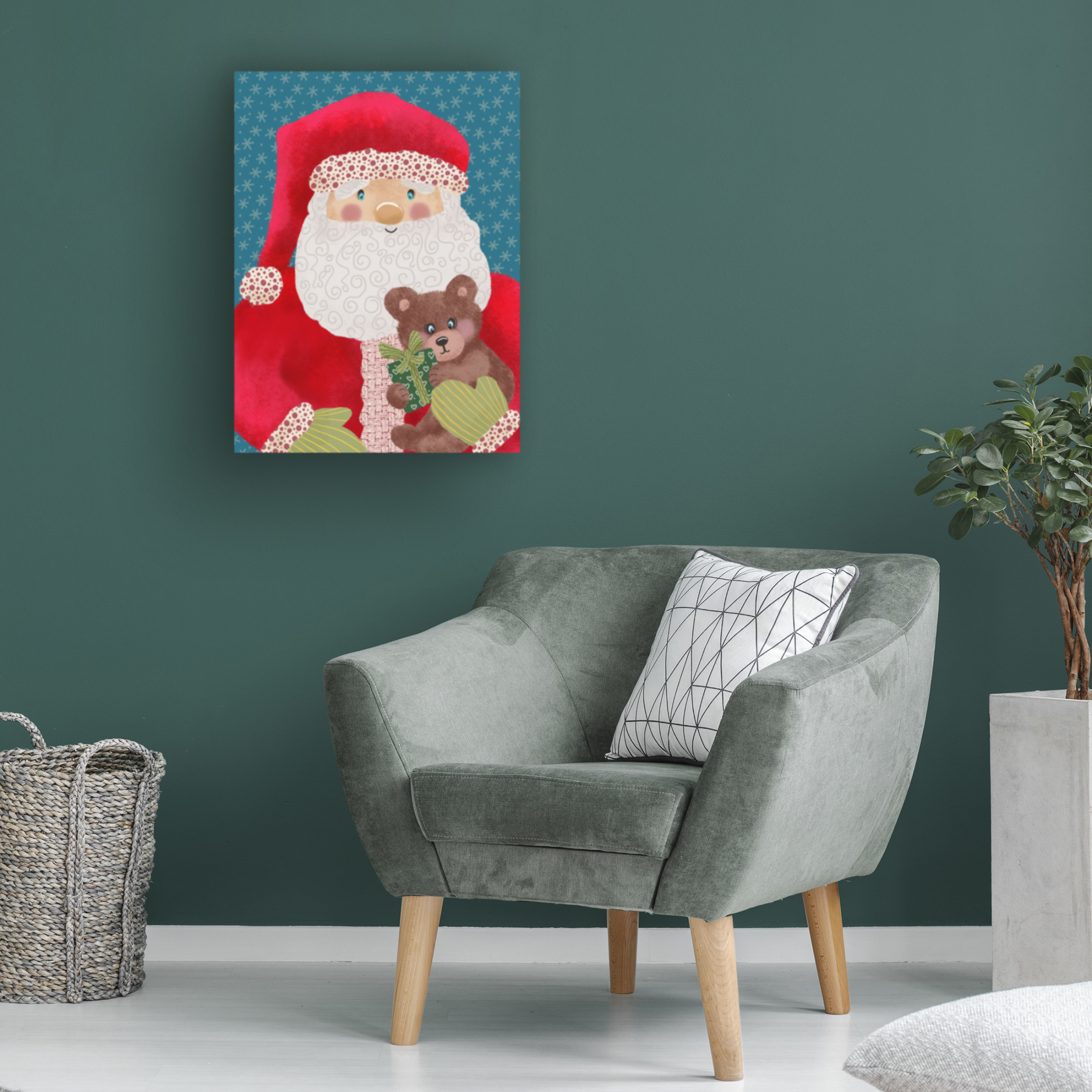 Trademark Fine Art Regina Moore Santa Pack II Canvas Wall Art
