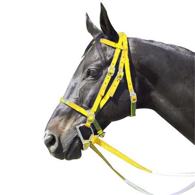Intrepid International 159175Y Race Horse Bridle Nylon with Reins add