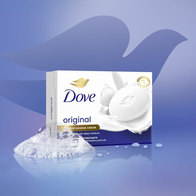 2 pack) Dove Beauty Bar Soap for Women Original with 1/4