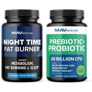 Probiotic & Prebiotic Capsules | Pre and Probiotics for Synbiotic Gut Health & Bloating Relief for Women & Men | 20 Billion CFU | Vegetarian | 60 Ct.