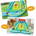 thumbnail image 4 of Bountech Inflatable Mighty Water Slide Park Bouncy Splash Pool Climbing Wall with Two Slide without blower, 4 of 10