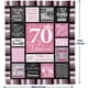 thumbnail image 2 of LHSHID 70th Birthday Gifts for Women Blanket 70th Birthday Decorations for Women Men 70th Birthday Gifts Best Gifts for 70 Year Old Woman Happy 70th Birthday Ideas Throw Blanket 30"x40", 2 of 6