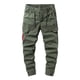 thumbnail image 2 of Pantalones largos de moda para hombre, casuales, de color sólido, cargo, con bolsillos y cremallera, cintura elástica, pantalones largos de algodón para hombre., 2 of 9