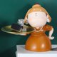 thumbnail image 3 of Bandeja organizadora de almacenamiento con figuras de niña nórdica, estatua, manualidades, decoración para fiestas naranja, 3 of 8