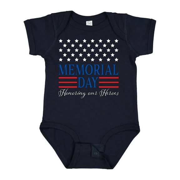 Inktastic Memorial Day Honoring Our Heroes Boys or Girls Baby Bodysuit
