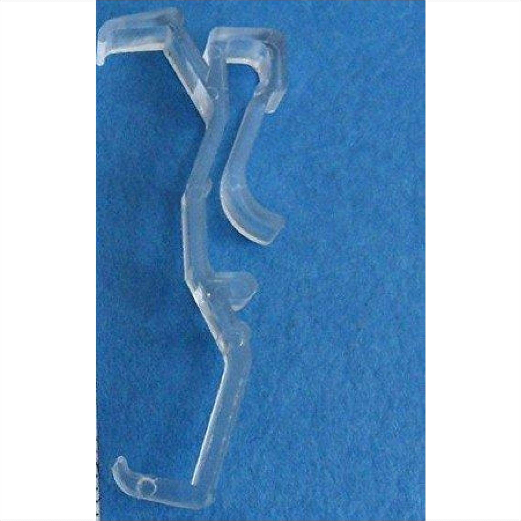 2.5 Inch CLEAR Valance Clips for Window Blind Valance (10 Pack