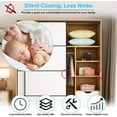 thumbnail image 4 of Cabinet Magnetic Snap Latch, Environmentally Friendly And Durable Magnetic Touch Latch For Heavy Duty Door, Soft Close Magnetic Latch Easy To Install For Wide Application (6 PCS), 4 of 5