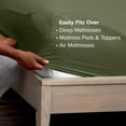 thumbnail image 6 of (2 pack) Bare Home Fitted Sheet - 22" Extra Deep Pocket - Premium 1800 Collection - King, Cypress, 6 of 8