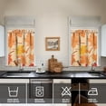 thumbnail image 4 of Harvest Season Kitchen Curtains Set with Valance Pumpkin Sunflower Pattern Autumn Aesthetic Panels, 4 of 6