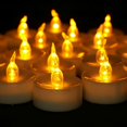 thumbnail image 2 of Agptek 24pcs LED Tea Lights with Timer Flameless Flickering Candles Amber Yellow Decor, 2 of 6