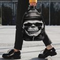 thumbnail image 2 of Easygdp Black White Hat Skull Mochila Ligera de 15 Pulgadas para Estudiantes, Mochila Cómoda para la Escuela y Viajes, Correas Ajustables, 2 of 6