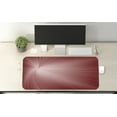 thumbnail image 2 of Abstract Computer Mouse Pad, Ombre Effect Twirling Rays Futuristic Lines Spiral Design Print, Rectangle Non-Slip Rubber Mousepad X-Large, 35" x 15" Gaming Size, Burgundy Dried Rose, by Ambesonne, 2 of 2
