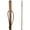 Brown, variant on Brazos Twisted Trekker Oak Wood Walking Stick, 48 Inches, Red