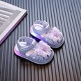 thumbnail image 2 of Duqingm Toddler Fisherman Sandals Toddler Girls Sandals Soft Rubber Princess Flat Shoes Summer Flower Girl Shoes Purple,4.5, 2 of 6