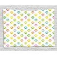 thumbnail image 1 of Dog Lover Tapestry, Animal Footprint Colorful Abstract Puppy Paws Grunge Elements Paintbrush Effect, Wall Hanging for Bedroom Living Room Dorm Decor, 80W X 60L Inches, Multicolor, by Ambesonne, 1 of 2