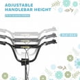 thumbnail image 4 of Aosom Youth Scooter Front and Rear Caliper Dual Brakes 12-Inch Inflatable Front Wheel Ride On Toy For Age 5+, Blue, 4 of 10