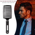 thumbnail image 4 of Detangle Hairbrush Curly Fluffy Comb Massage Brush Rribs Brush for Hairdresser, 4 of 8