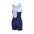 thumbnail image 5 of LIIPEE Girls One-Piece Swimsuits Summer Casual Gradient Color Tie Dye Sleeveless Crew Neck Swimwear Kids Fashion Backless Beach Bathing Suit Comfortable Cute Beachwear,Dark Blue,13-14 Years, 5 of 9