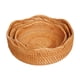 thumbnail image 1 of Canasta de frutas de ratán de 3 partes, cesta de servicio de pan, caparazón de almacenamiento que ahorra espacio para hotel de té, granja, tolera de f, 1 of 9