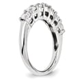 thumbnail image 6 of Solid 14k White Gold Ring Band with CZ Cubic Zirconia Size 5, 6 of 8