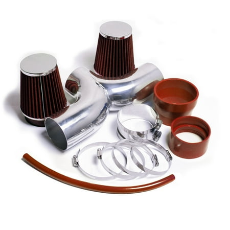 - 2001 2002 2003 2004 Chevy Chevrolet Corvette C5 5.7 5.7L V8 Short Ram Dual Air Intake (RED)