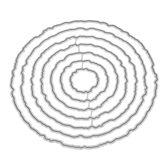 BYNNIX Circle Frame Metal Cutting Dies Stencil DIY Scrapbooking Album Stamp Paper Card