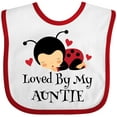 thumbnail image 3 of Inktastic Loved by My Auntie Ladybug Boys or Girls Baby Bib, 3 of 4
