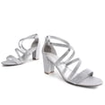 thumbnail image 4 of Sandalia DREAM PAIRS MADISON Plata Brillante Tacón 7,5 cm, 4 of 9