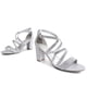 thumbnail image 4 of Sandalia DREAM PAIRS MADISON Plata con Brillo Tacón de 7.5 cm, 4 of 9