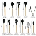 thumbnail image 3 of Toytexx 19-Piece Kitchen Utensil and Knife Set with Silicone Tools, Cutting Board & Scissors-Grey, 3 of 7