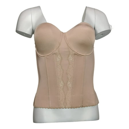 

ParfaitSz Women s Sz 32DD Elissa Low Back Strapless Bustier Beige Regular Size