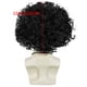 thumbnail image 2 of Peluca afro rizada para hombre, pelo sintético negro, 32 cm, 2 of 3