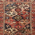thumbnail image 1 of Ahgly Company Machine Washable Indoor Square Traditional Saffron Red Area Rugs, 6' Square, 1 of 7