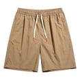 thumbnail image 7 of DDAPJ pyju Big and Tall Athletic Shorts for Men Moisture Wicking Workout Gym Shorts Lightweight Drawstring Casual Sweat Shorts with Pockets Khaki XXXL, 7 of 7