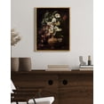 thumbnail image 3 of Drsoum Vintage Flower Wall Art Home Decor Floral Painting for Living Room Kitchen Bedroom Office Bathroom 11x14in Natural Framed, 3 of 6