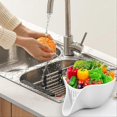 thumbnail image 5 of Fruits Vegetables Draining Bowl Kitchen Food Strainer,B, 5 of 5