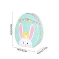 thumbnail image 2 of Darzheoy Easter Cookie Tins Easter Tin Box Metal Easter Egg Shaped Tin Box Cookie Candy Box Decorative Boxes with Lids for Spring Easter Holiday Party Supplies, 2 of 6
