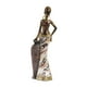 thumbnail image 5 of Estatua de dama tribal africana, adorno de resina, escultura de mesa, artesanías hechas a mano para Estilo C, 5 of 9