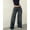 Grey, variant on Women's Relaxed Fit Vintage Jeans – Straight Leg Denim Pants in Light Wash