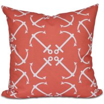 Simply Daisy 16" x 16" Anchor's Up Geometric Print Outdoor Pillow