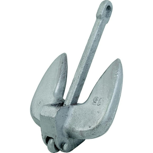 Attwood Marine Bateau Ancre 9934-1 Style Marine; 15 Livres; Aluminium Peint; Gris; Fonte